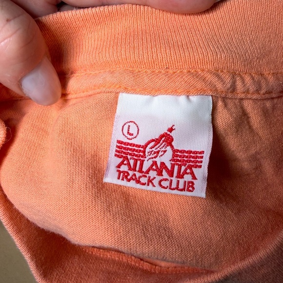 Vintage 1998 Atlanta Peachtree Road Race Orange T-Shirt - Picture 7 of 11